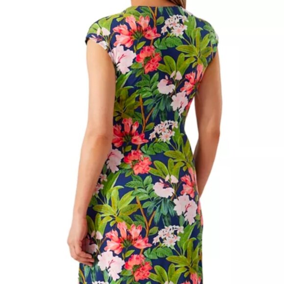 EUC Tommy Bahama Clara Floral Print Faux Wrap Dress in Women's Small - Picture 7 of 10